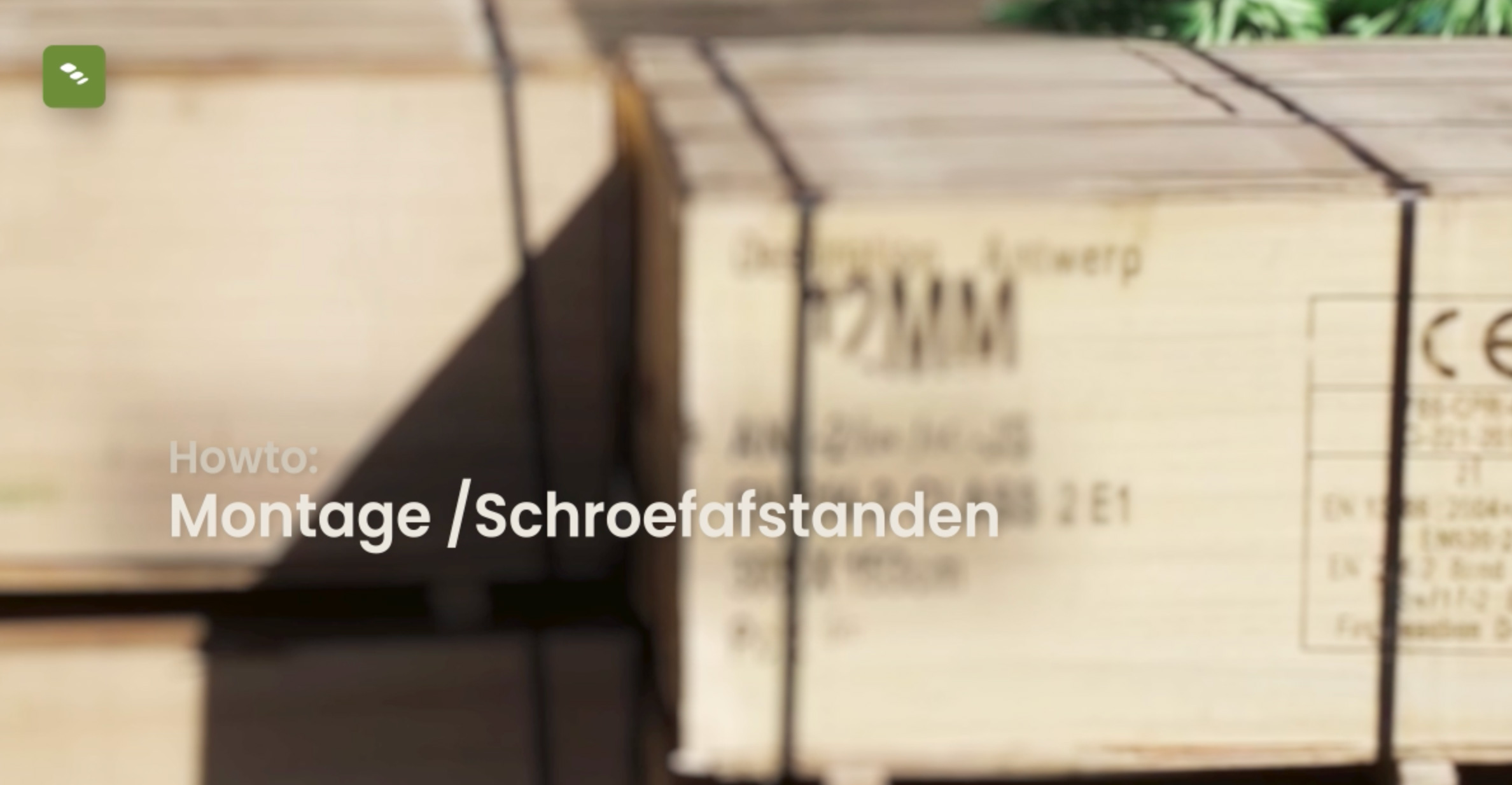 Montage / Schroefafstanden